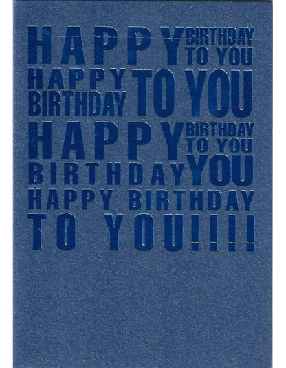 Glückwunschkarte "Happy Birthday to you" A7