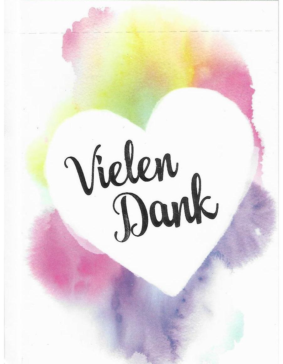 Dankeskarte "Vielen Dank" A7