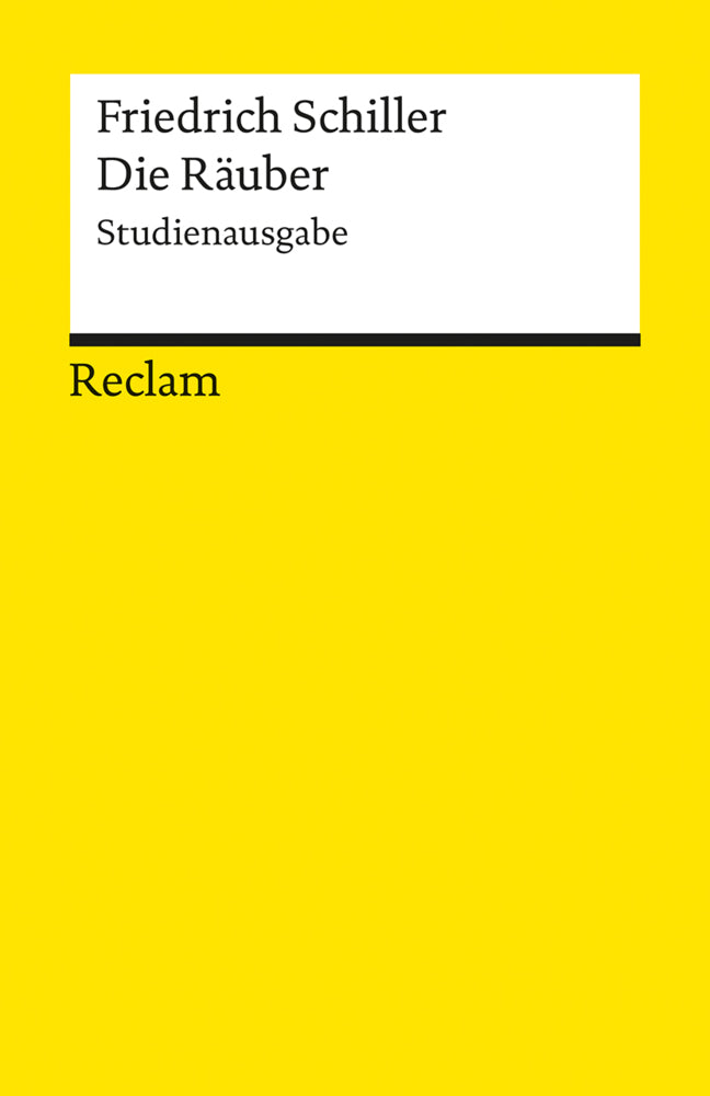 Die Räuber. Studienausgabe (Friedrich Schiller)