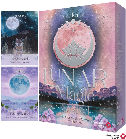 Lunar Magic Orakel - 40 Mondorakel-Karten mit Booklet (Deutsch), m. 1 Beilage, m. 1 Buch (Alice Kendall)