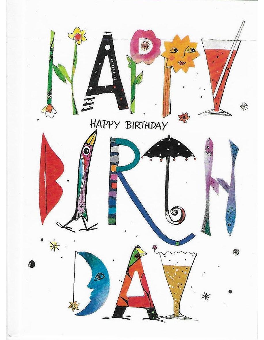 Glückwunschkarte "Happy Birthday" A7