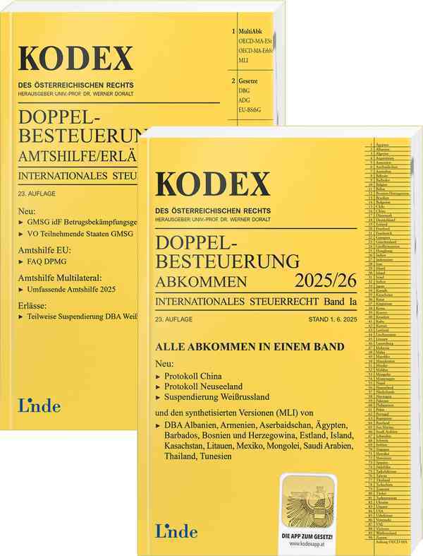 KODEX Doppelbesteuerung 2025/26 (Sabine Schmidjell-Dommes)