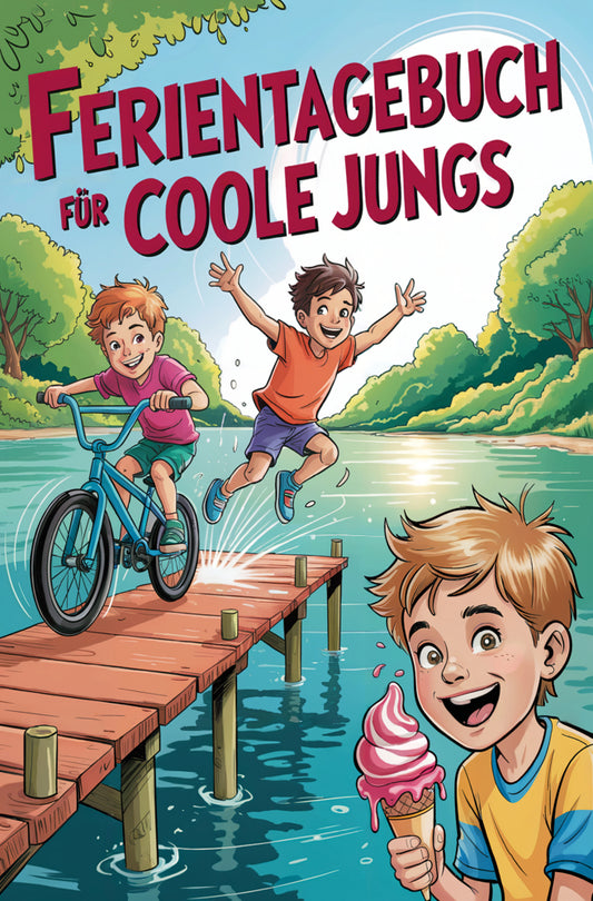 Ferientagebuch für coole Jungs - für Reise, Urlaub und Ferien zu Hause (Nanja Holland)