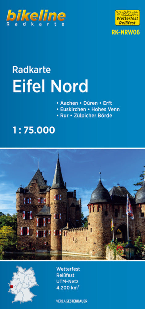 Bikeline Radkarte Eifel Nord (Esterbauer Verlag)