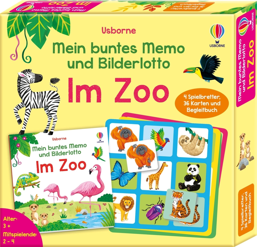 Mein buntes Memo und Bilderlotto: Im Zoo (Kate Nolan)
