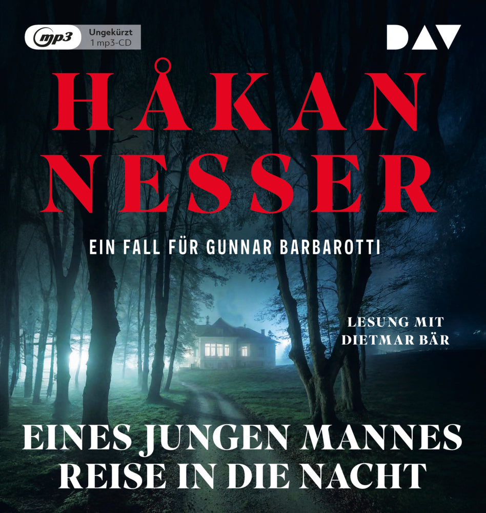 Eines jungen Mannes Reise in die Nacht. Ein Fall für Gunnar Barbarotti, 1 Audio-CD, 1 MP3 (Håkan Nesser)