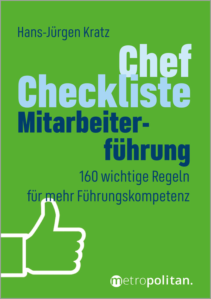 Chef-Checkliste Mitarbeiterführung (Hans-Jürgen Kratz)