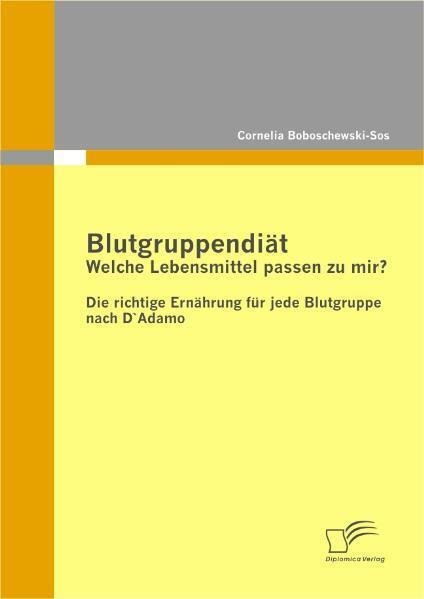 Blutgruppendiät (Cornelia Boboschewski-Sos)