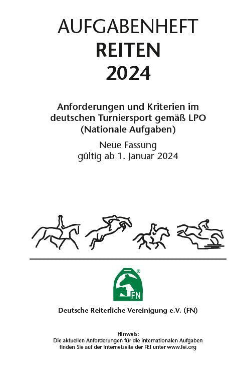 Aufgabenheft - Reiten 2024 (Deutsche Reiterliche Vereinigung E.V. (Fn))