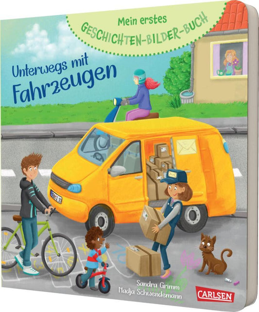 Mein erstes Geschichten-Bilder-Buch: Unterwegs mit Fahrzeugen (Sandra Grimm)