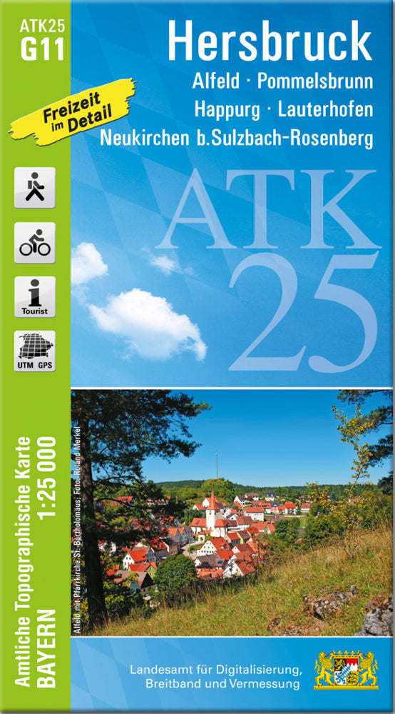 ATK25-G11 Hersbruck (Amtliche Topographische Karte 1:25000) (Breitband Und Vermessung, Bayern Landesamt Für Digitalisierung)