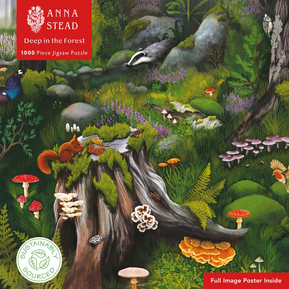 Puzzle - Anna Stead, Tief im Wald (Flame Tree Publishing)