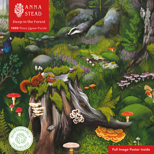 Puzzle - Anna Stead, Tief im Wald (Flame Tree Publishing)