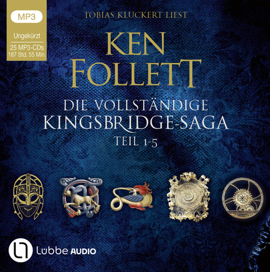 Die vollständige Kingsbridge-Saga, 25 Audio-CD, 25 MP3 (Ken Follett)