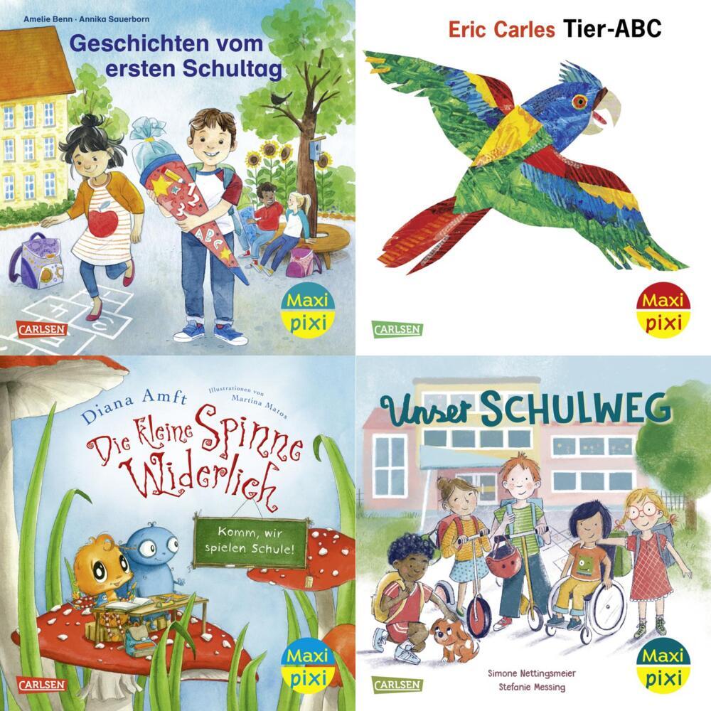 Maxi-Pixi-4er-Set 109: Komm mit in die Schule! (4x1 Exemplar) (Diverse)