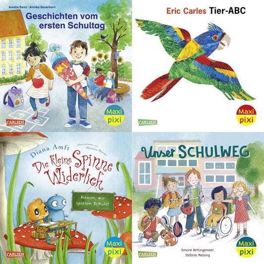 Maxi-Pixi-4er-Set 109: Komm mit in die Schule! (4x1 Exemplar) (Diverse)