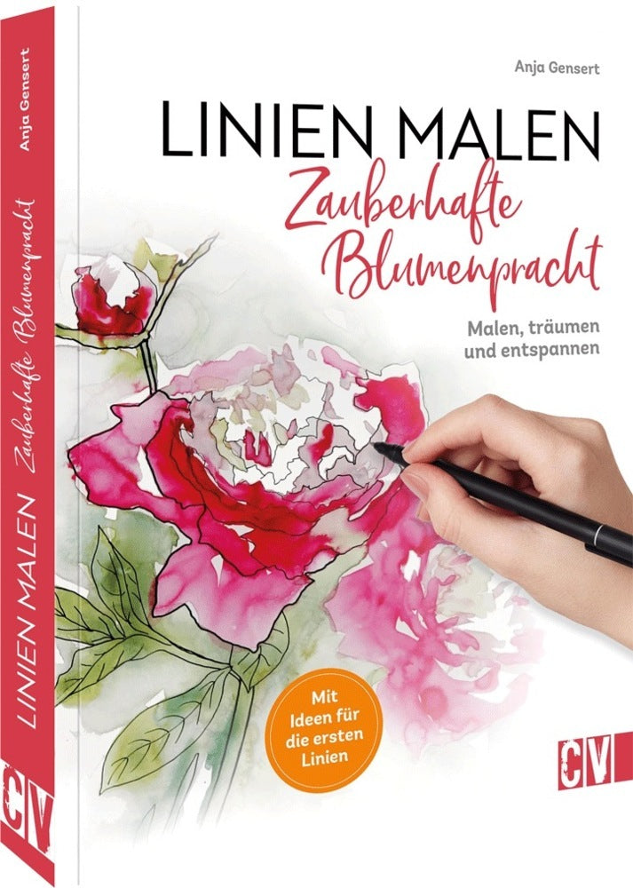 Linien malen - Zauberhafte Blumenpracht (Anja Gensert)