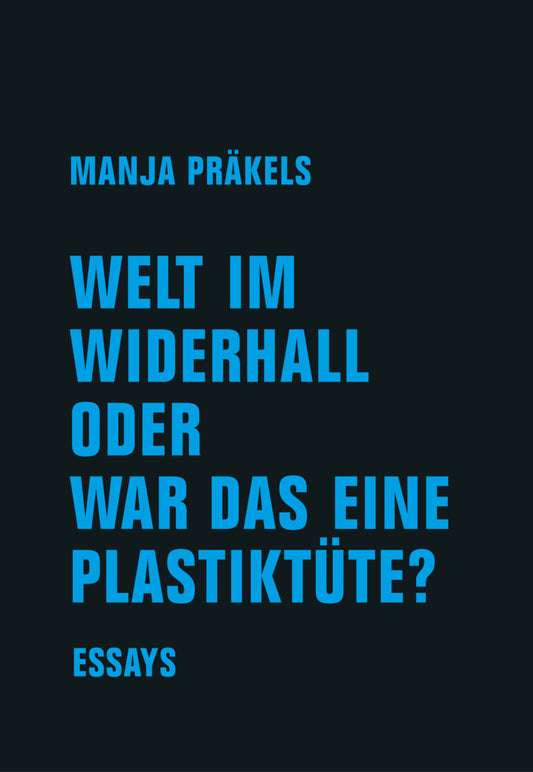 Welt im Widerhall oder war das eine Plastiktüte? (Manja Präkels)