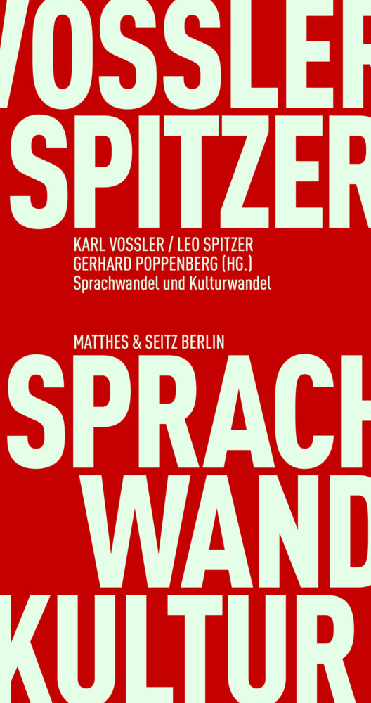 Sprachwandel und Kulturwandel (Karl Voßler)