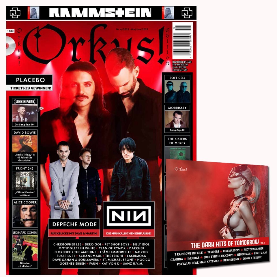 Orkus! Edition Nr. 5 / Nr. 6 - Mai/Juni 2022 mit PLACEBO, RAMMSTEIN, DEPECHE MODE, NINE INCH NAILS, DAVID BOWIE, THE CURE u.v.m. + CD! (Orkus)