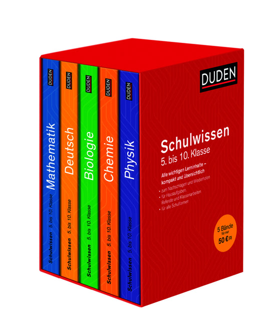 Duden Schulwissen 5. bis 10. Klasse, 5 Bde. (Christa Pews-Hocke)