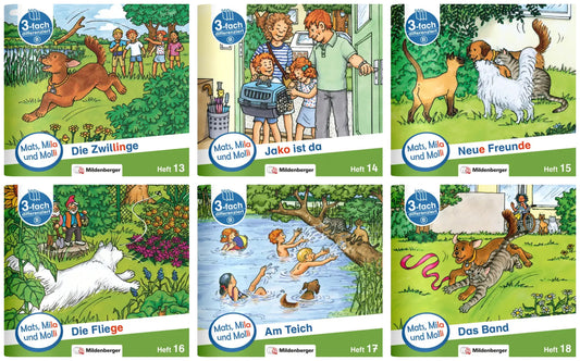Paket - Mats, Mila und Molli - Heft 13-18, Schwierigkeitsstufe B.H.13-18 (Axel Wolber)