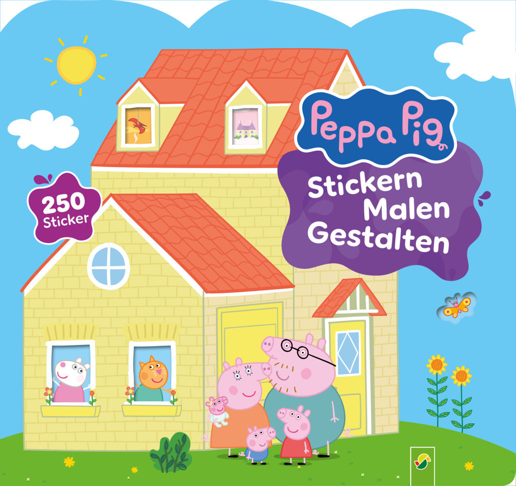 Peppa Pig Stickern Malen Gestalten (Schwager & Steinlein Verlag)