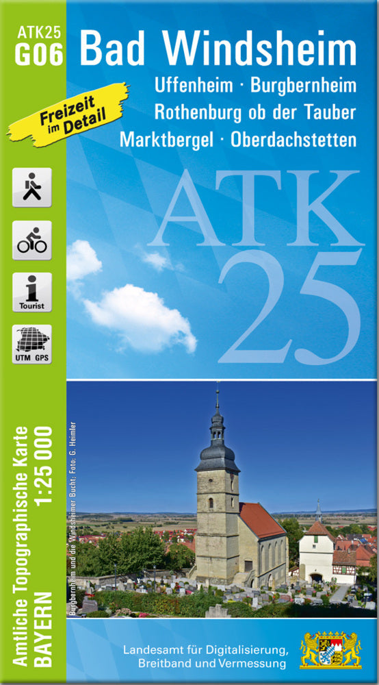 ATK25-G06 Bad Windsheim (Amtliche Topographische Karte 1:25000) (Breitband Und Vermessung, Bayern Landesamt Für Digitalisierung)