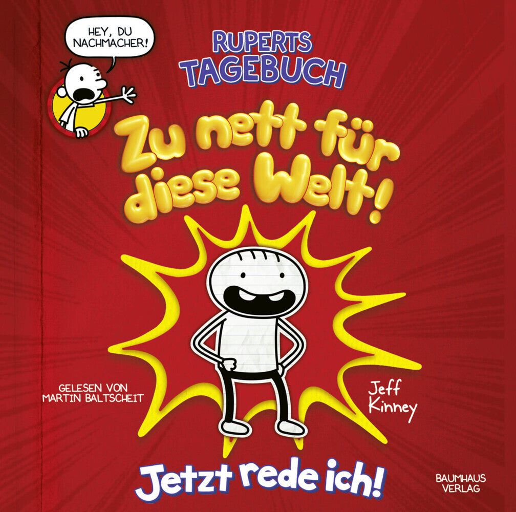 Ruperts Tagebuch - Zu nett für diese Welt!, 2 Audio-CD (Jeff Kinney)