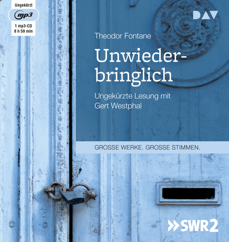 Unwiederbringlich, 1 Audio-CD, 1 MP3 (Theodor Fontane)