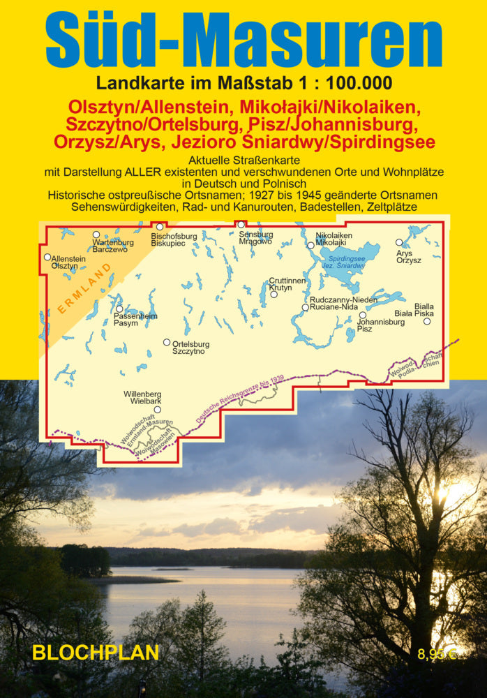 Landkarte Süd-Masuren (Dirk Bloch)
