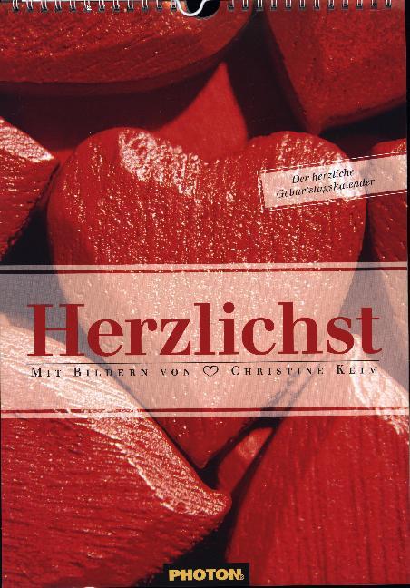 Herzlichst, Geburtstagskalender (Photon-Verlag)