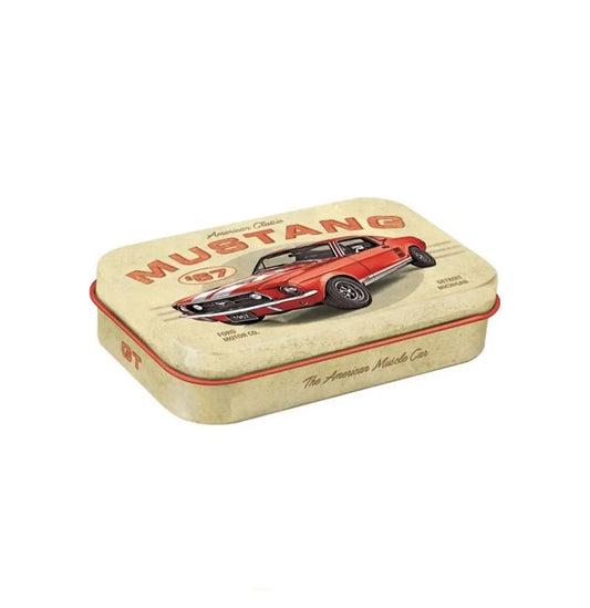 Pillendose "Ford Mustang GT 1967 Red" (6 x 10 x 2 cm)