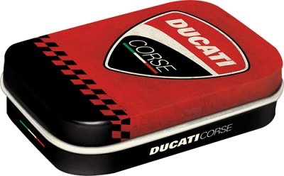 Pillendose "Ducati Corse" (6 x 4 x 1.6 cm)