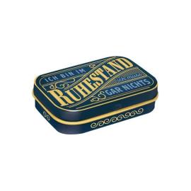 Pillendose "Ruhestand"  "6x 4.3 x 1.8 cm"(6 x 4 x 1.6 cm)