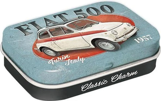 Pillendose "Fiat 500 Turin Italy" (6 x 4.3 x 1.8 cm)