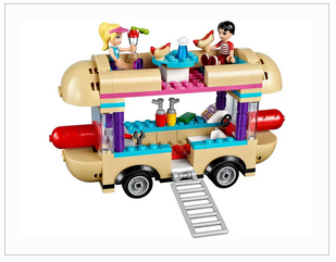 Lego Friends - Hot-Dog Stand im Freizeitpark 41129)