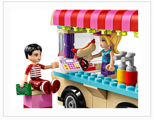 Lego Friends - Hot-Dog Stand im Freizeitpark 41129)
