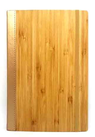 Notizbuch Bambus, Gold Metallic (gepunktet)