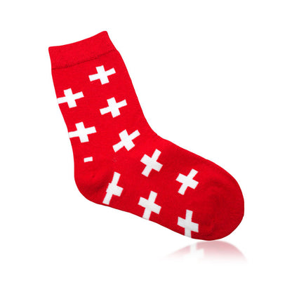 Socken CH-Kreuz, allover (Grösse 2326)