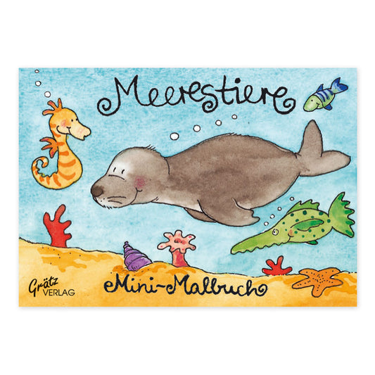 Mini-Malbuch "Meerestiere"