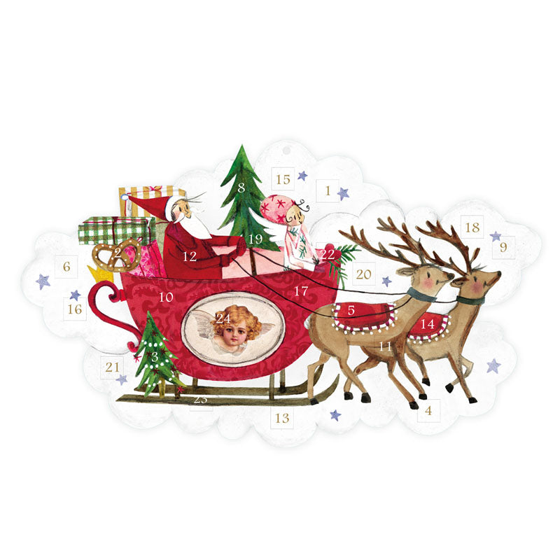 Maxi Adventskalender "Weihnachtsschlitten"