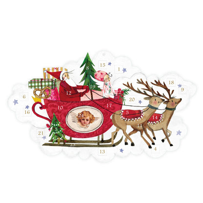 Maxi Adventskalender "Weihnachtsschlitten"
