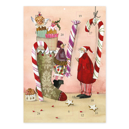 Adventskalender "Strumpf mit Süssigkeiten"