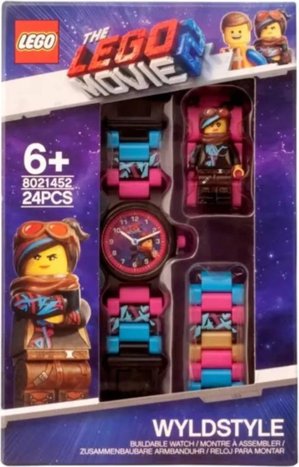 Lego - The Lego Movie 2 Kinder-Armbanduhr mit Wyldstyle-Minifigur (8021452)