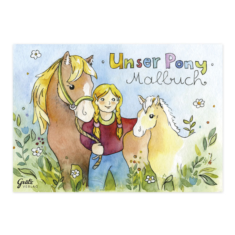 Malbuch "Pferderassen" (DIN A7)