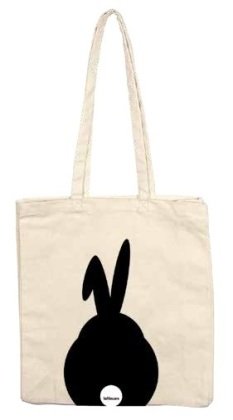 Hase mit geknicktem Ohr, Stofftasche