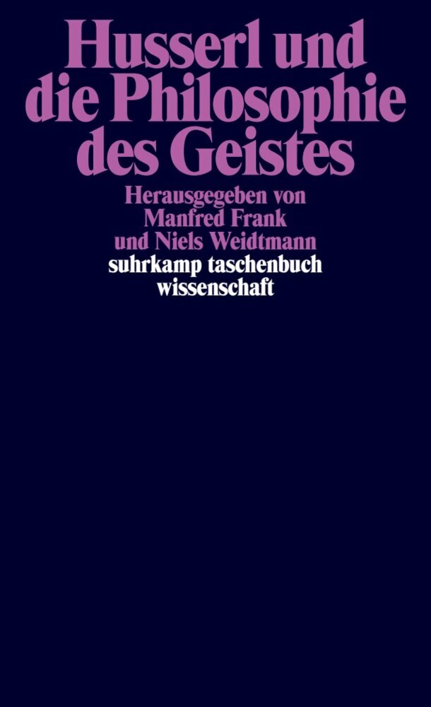 Husserl und die Philosophie des Geistes (Manfred Frank)