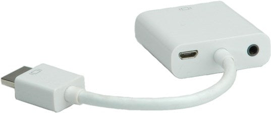 Blank HDMI-VGA Adapterkabel, HDMI ST / VGA BU, 0.15m