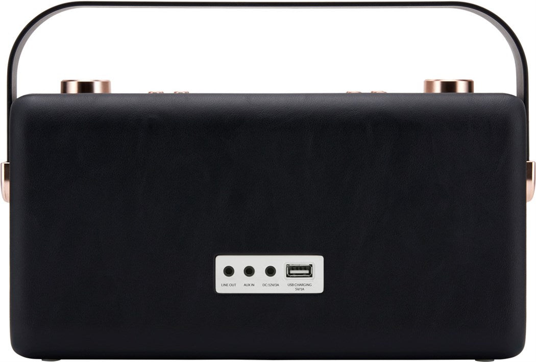 View Quest VQ Hepburn Voice Smart Lautsprecher, Schwarz, Kupfer, BT, Wifi, Alexa, 20W